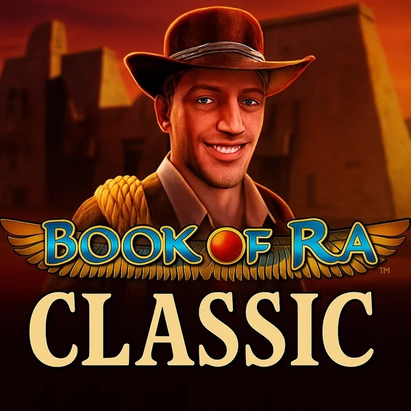 Book of Ra Classic logo by Novomatic Gigaspinz Casino