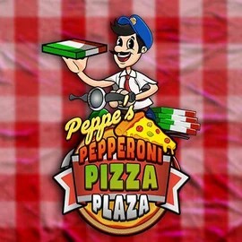 Peppe’s Pepperoni Pizza Plaza slot logo by Pragmatic Play at Gigaspinz Casino